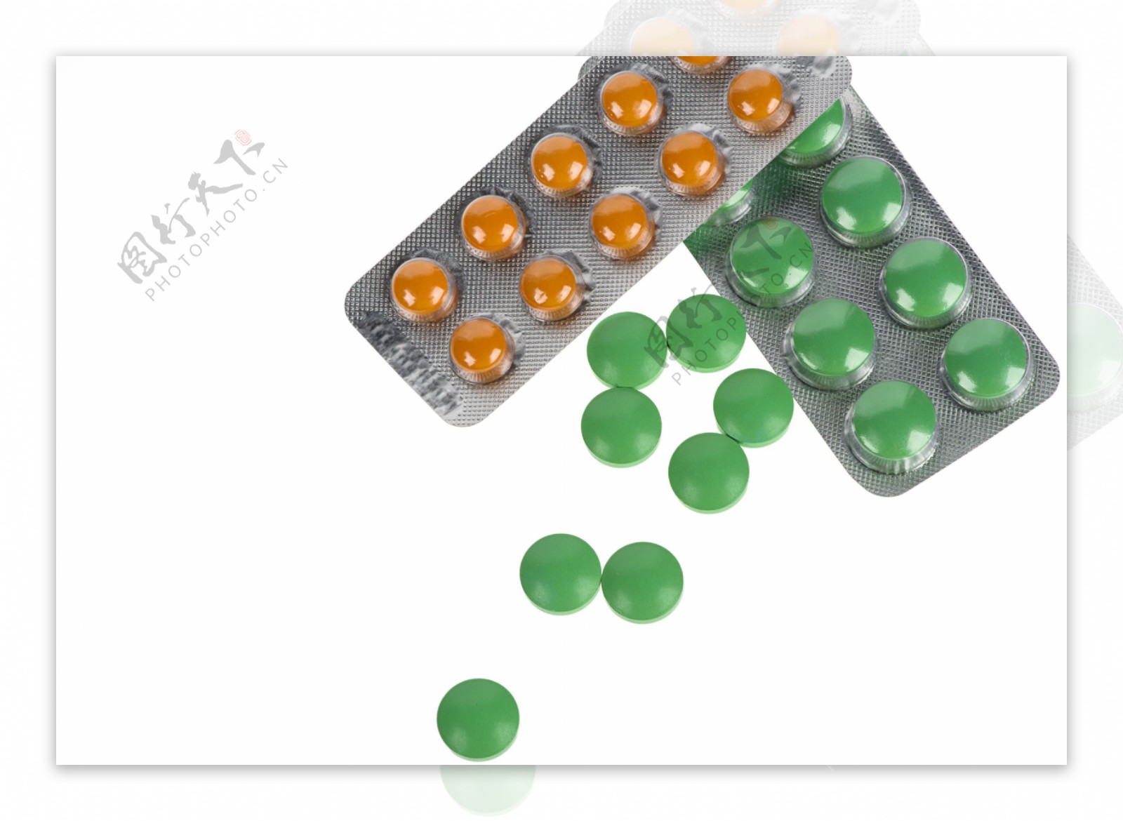 绿色药片药物图片