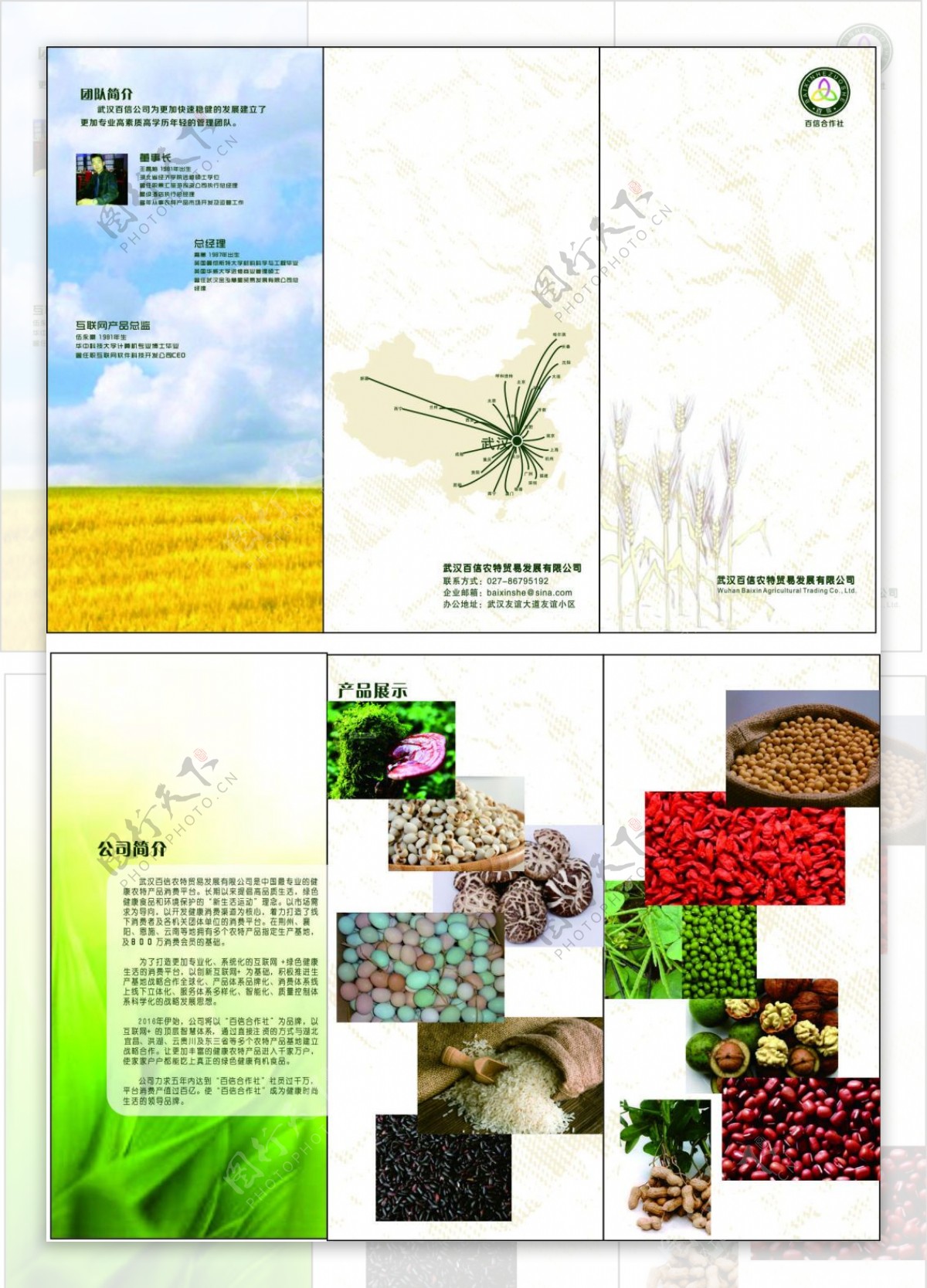 农产品折页