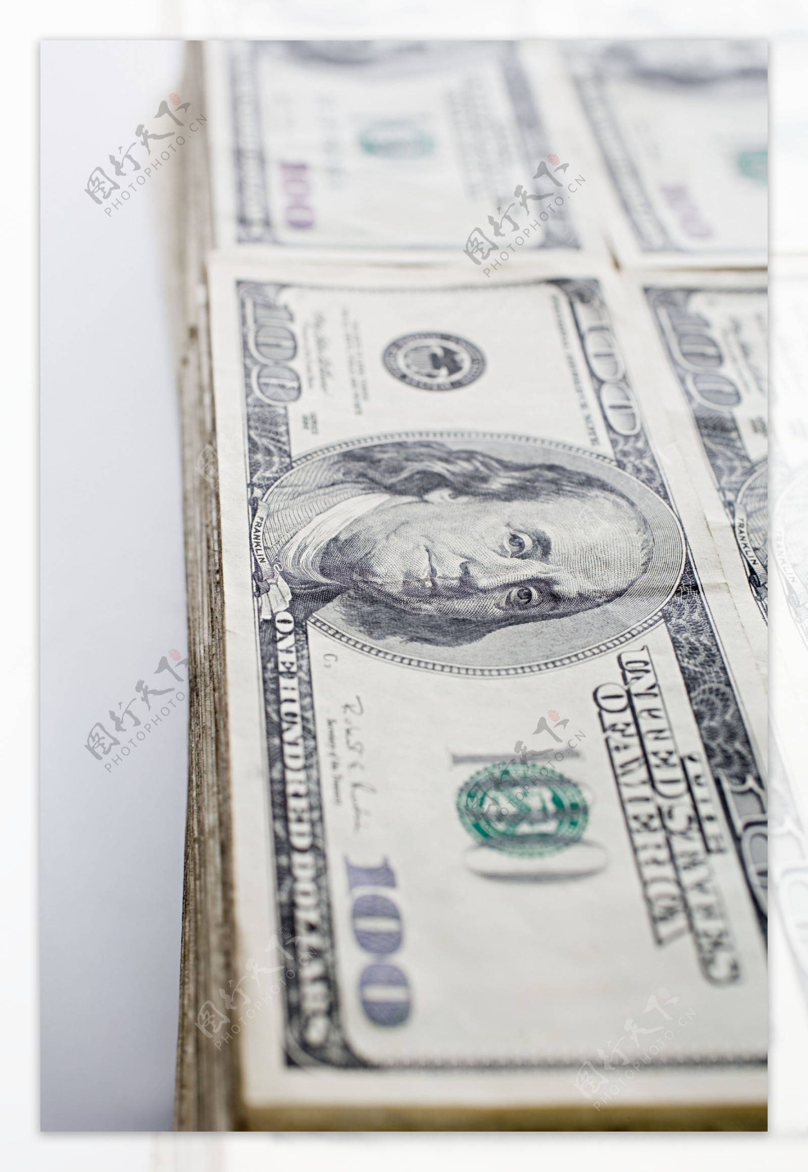 金融货币美元钞票摄影图片