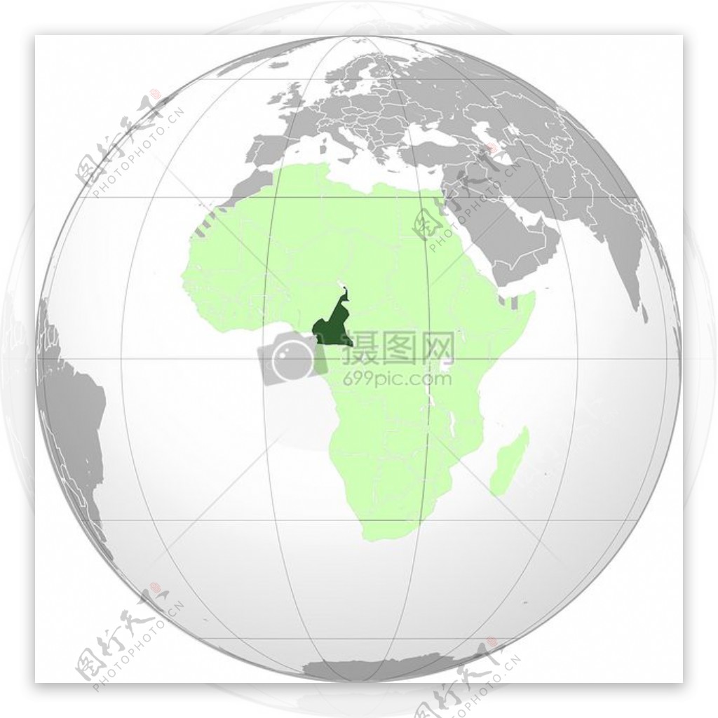 绿色喀麦隆浅绿色非洲联盟