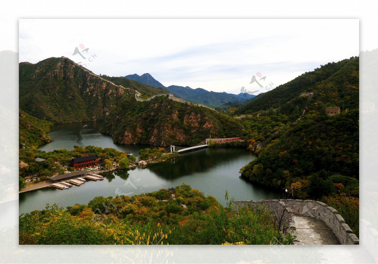 北京怀柔黄花城水长城风景