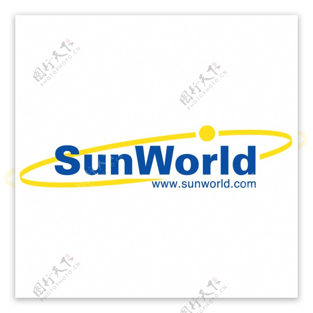 太阳的世界运行轨迹图标logo设计