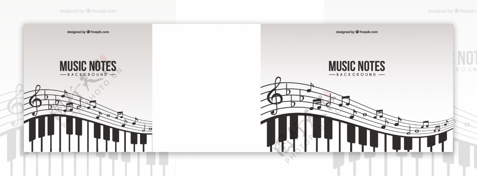 钢琴音乐符号背景