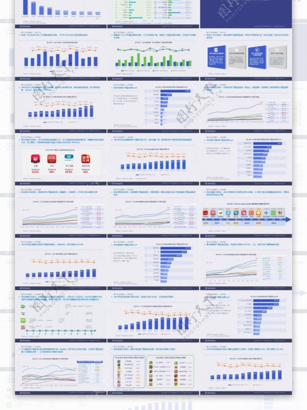 移动互联网2014数据分析报告ppt模板