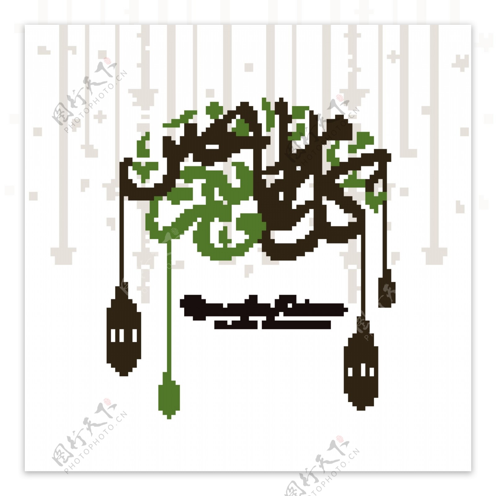 斋月阿拉伯灯和艺术字设计背景