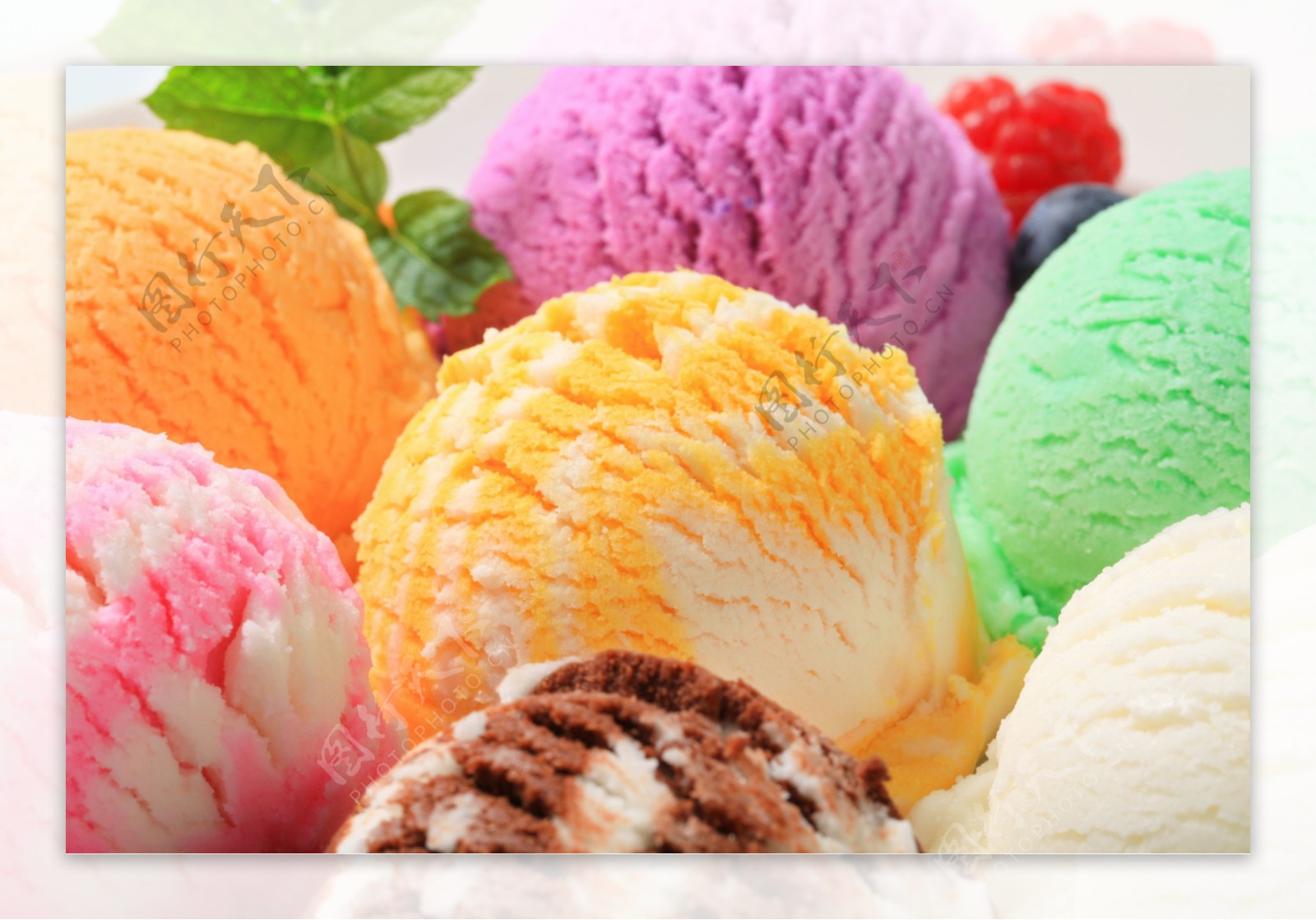 冰淇淋美食背景图片