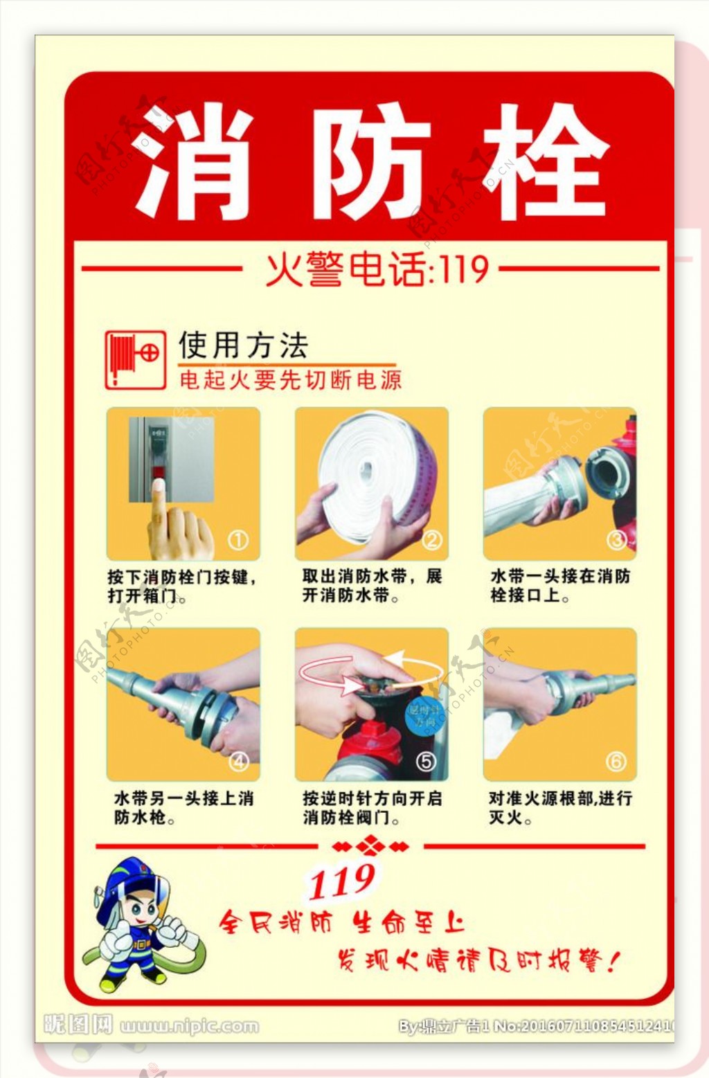 消防安全消防栓的使用方法