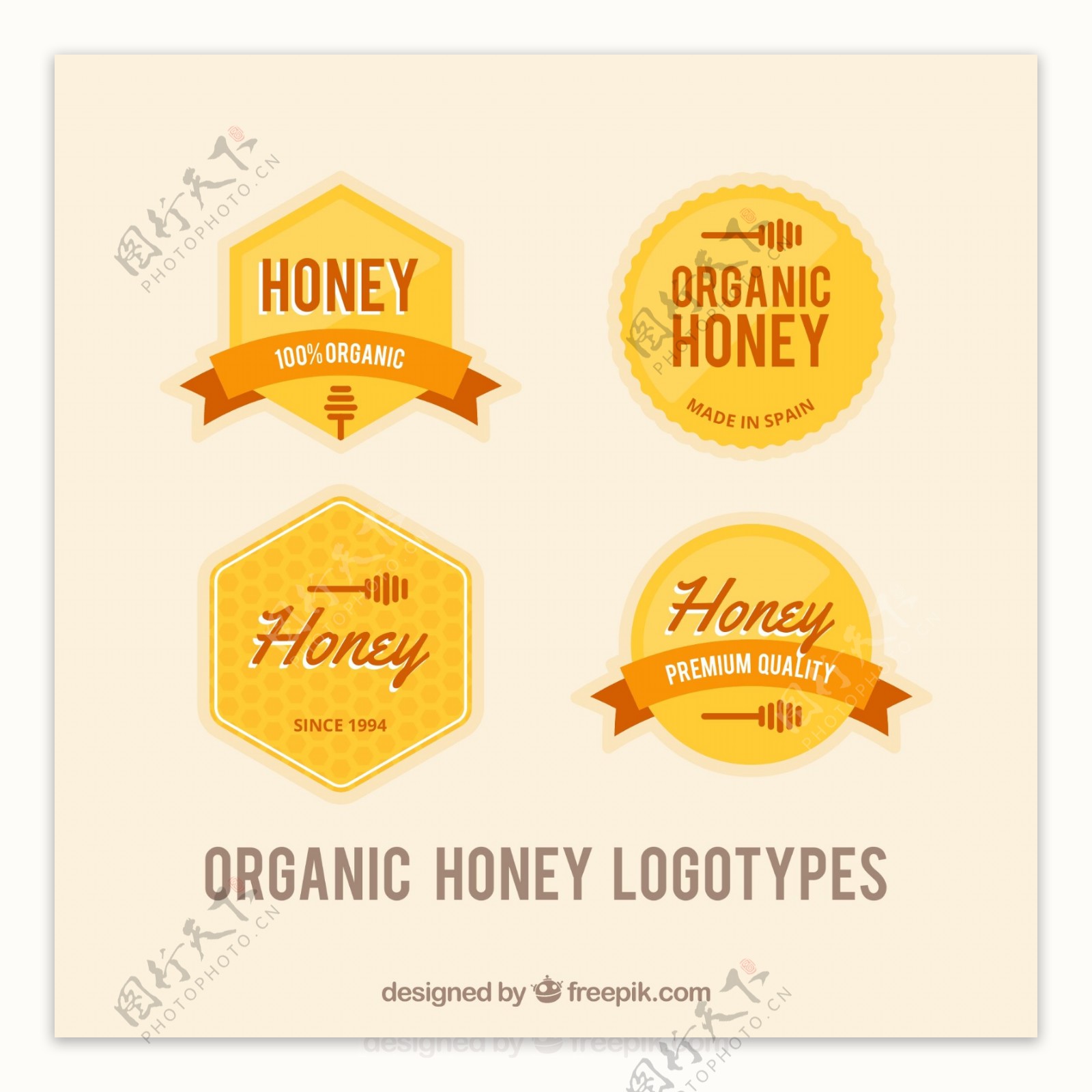 老式蜂蜜图标素材