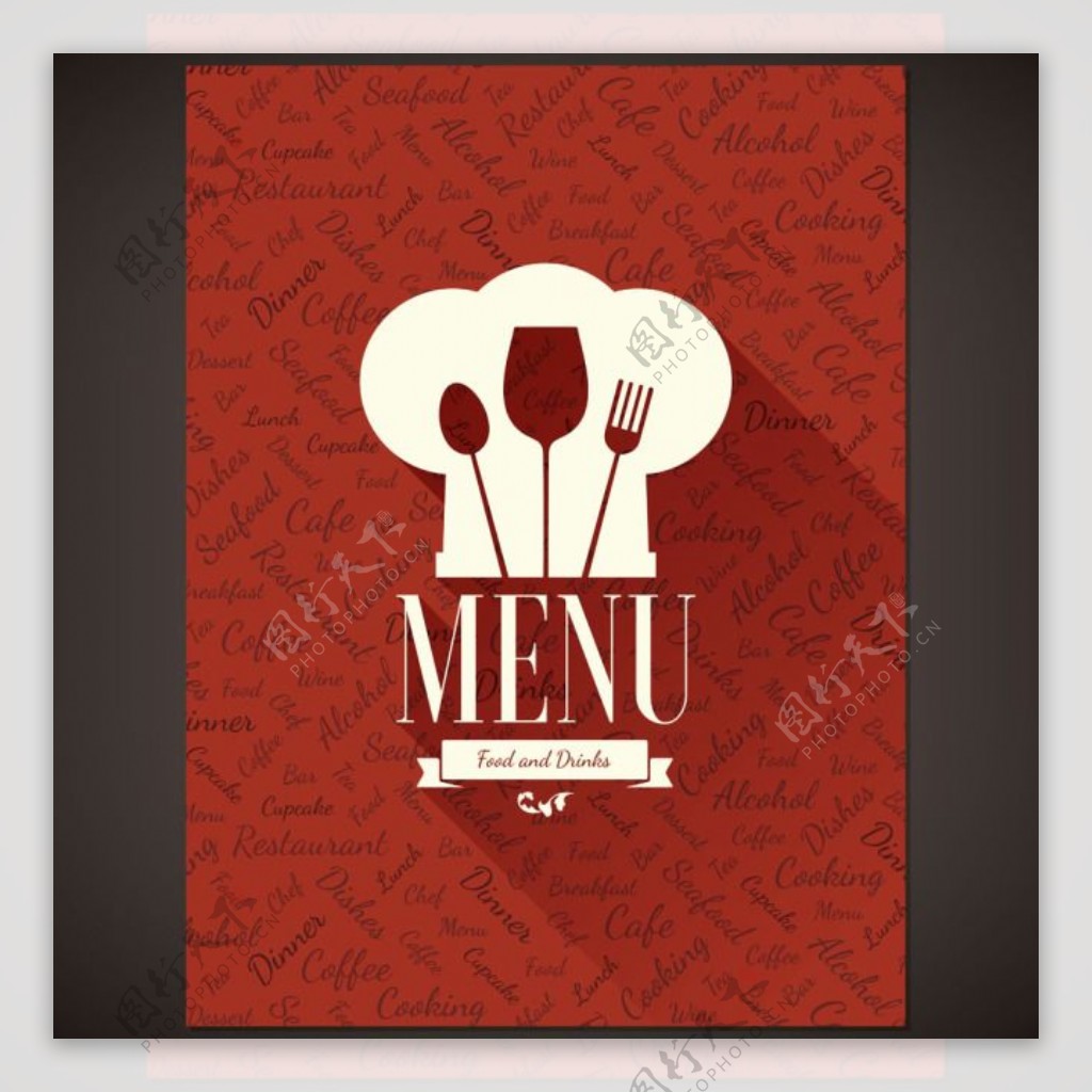 餐厅菜单设计素材图片