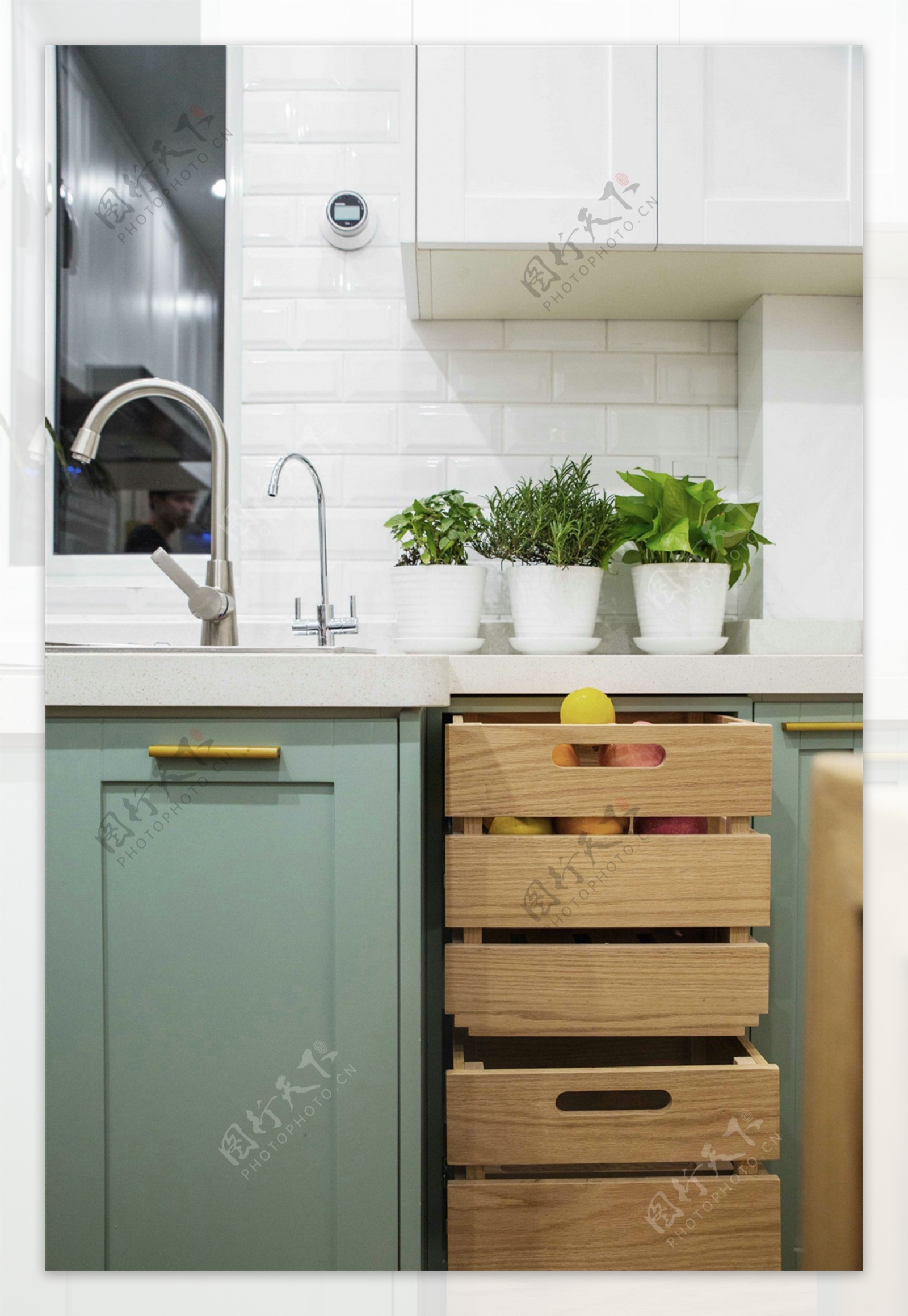 现代小清新厨房橱柜设计图