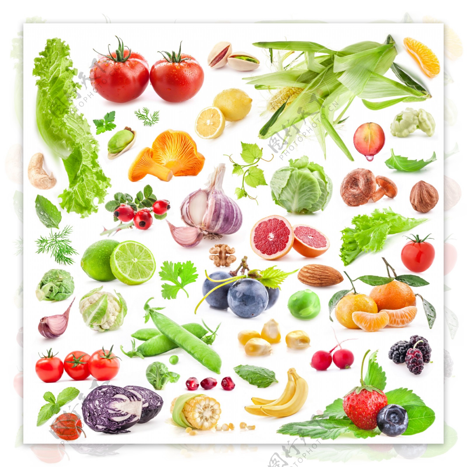 各种新鲜蔬菜水果图片