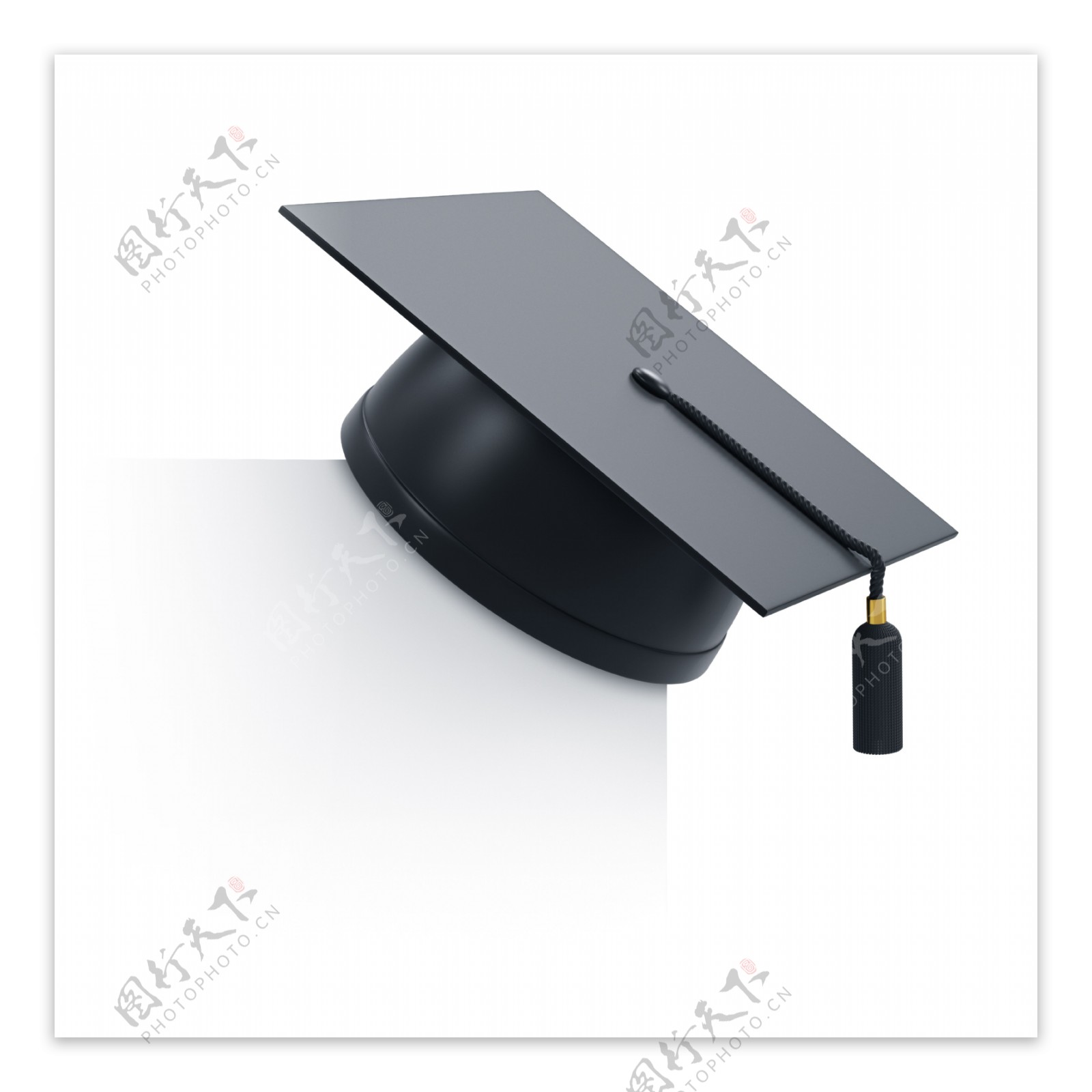 黑色毕业帽图片