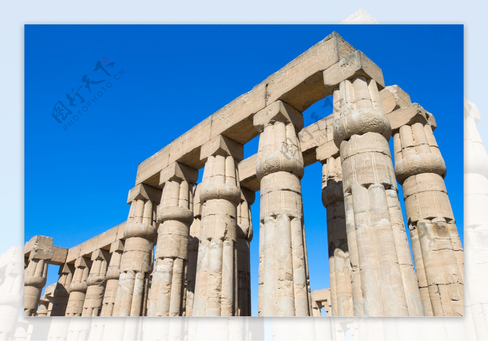 埃及卢克索石柱图片