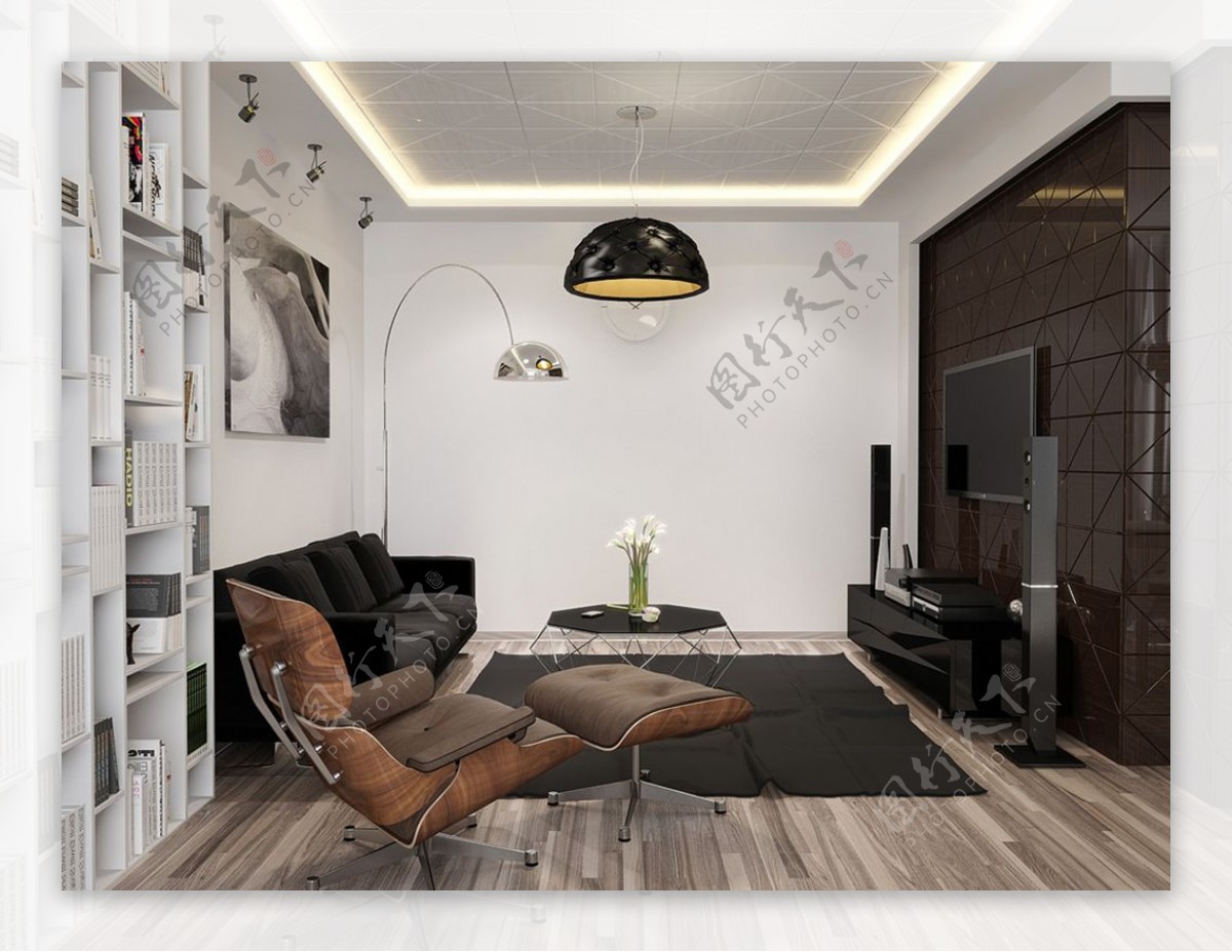 欧式风格小型客厅装修效果图