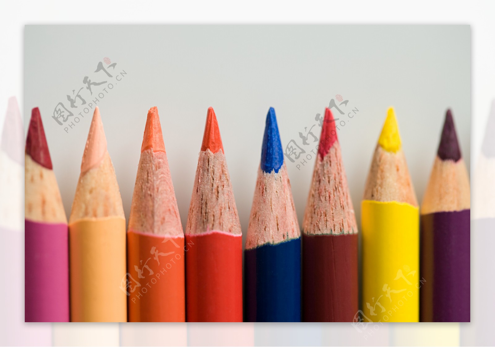 彩色铅笔学习工具图片