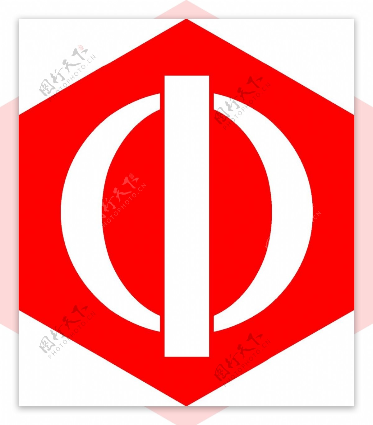 红色几何图形logo设计素材