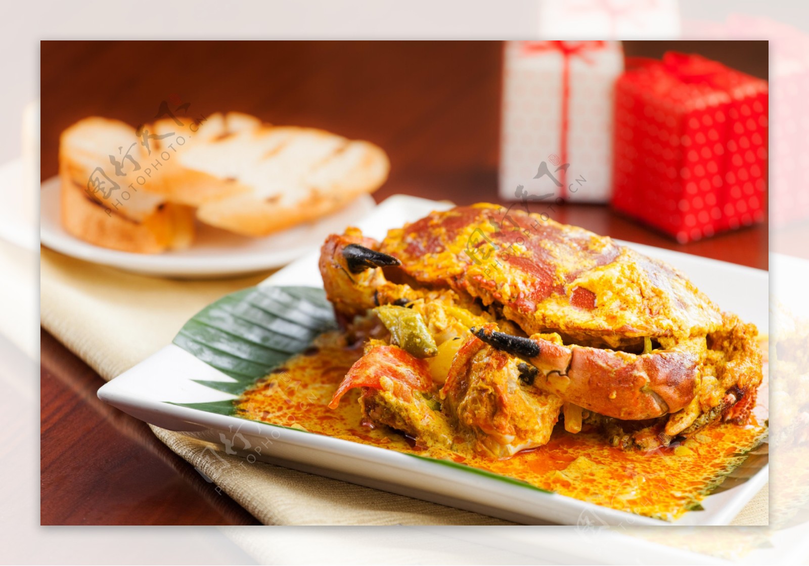咖喱炒肉蟹图片