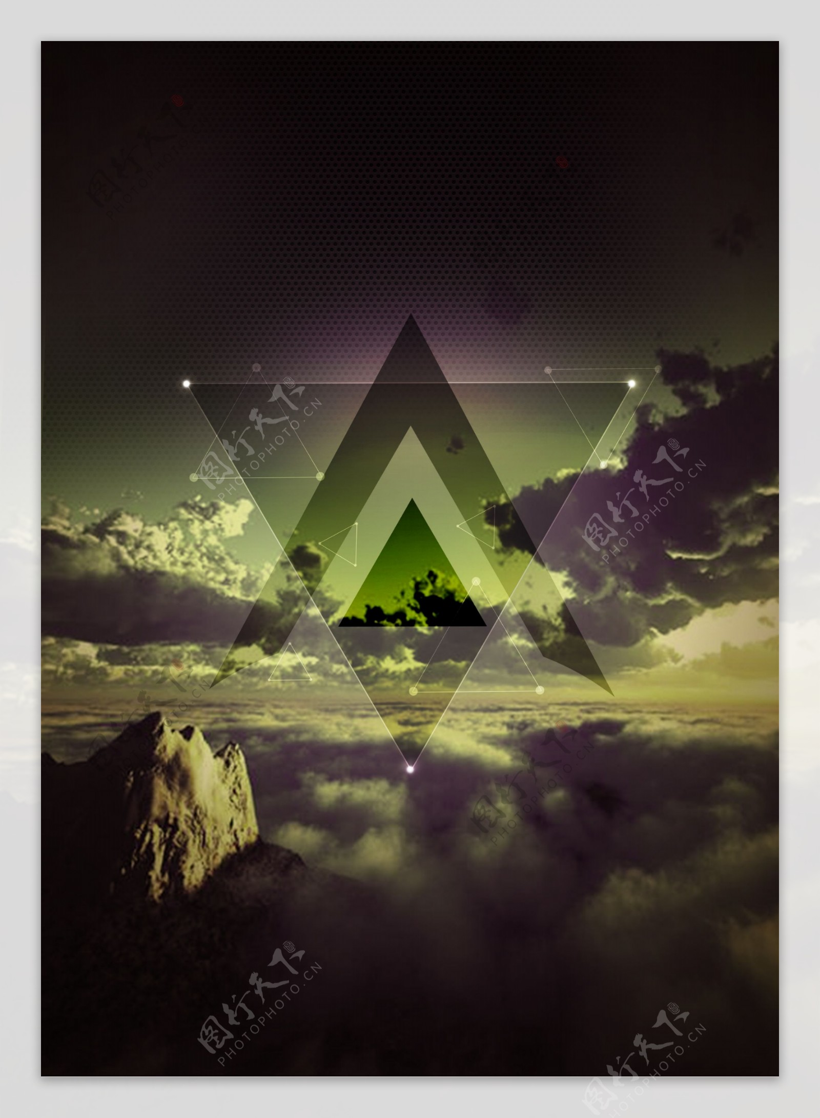 三角形海报