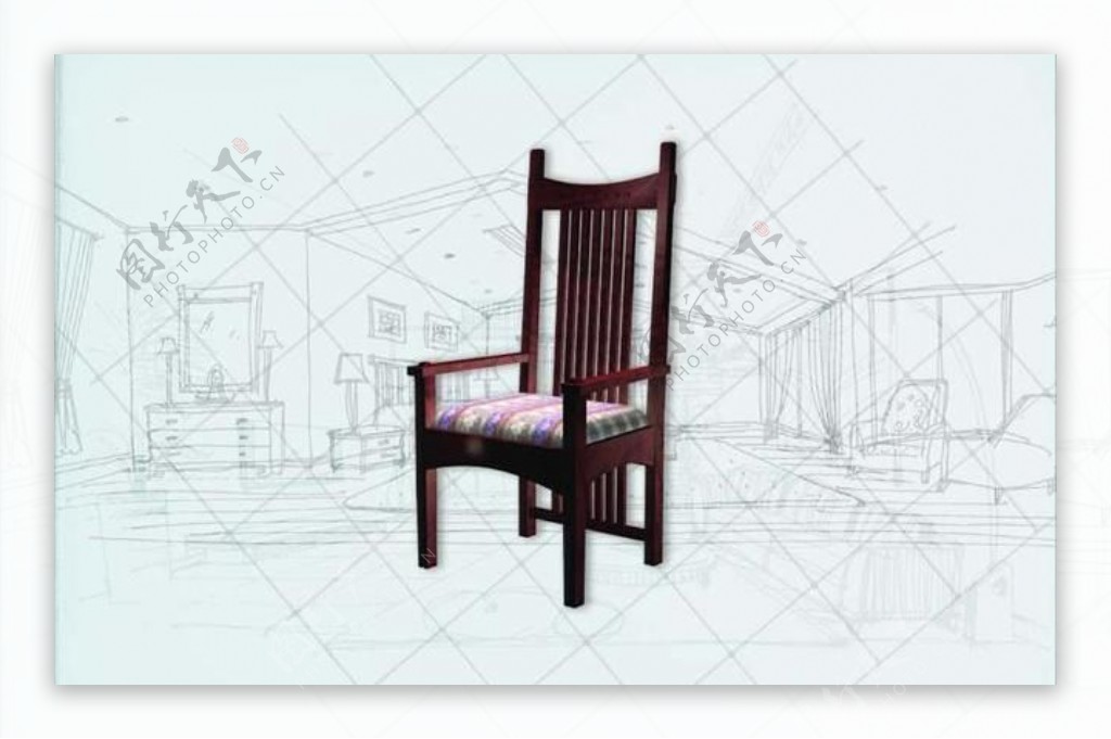 国际主义家具椅子0323D模型