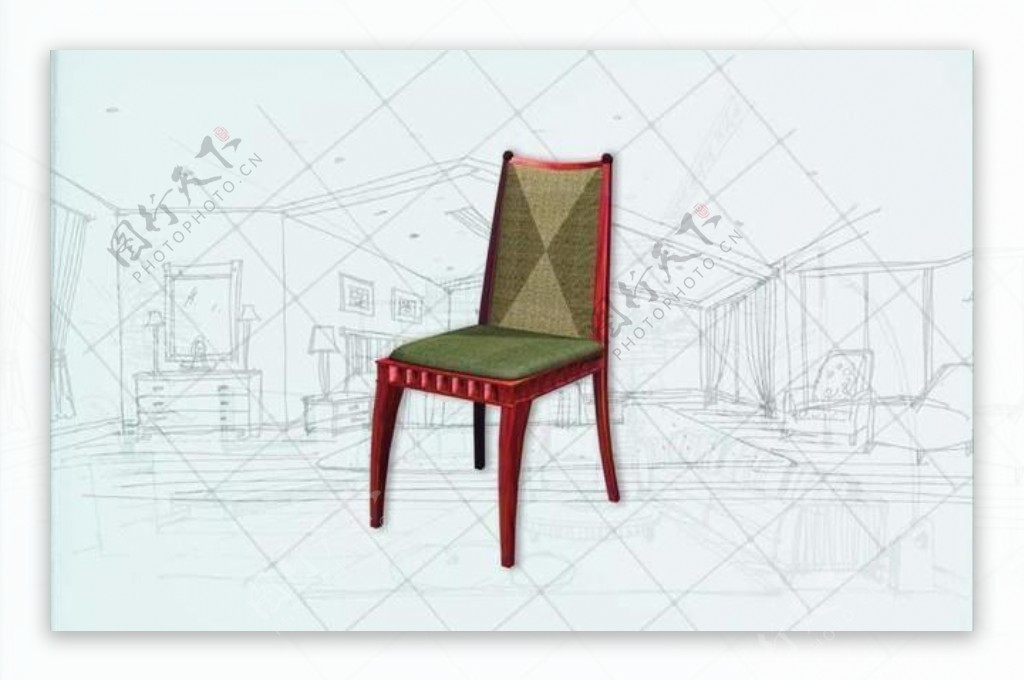 国际主义家具椅子0563D模型