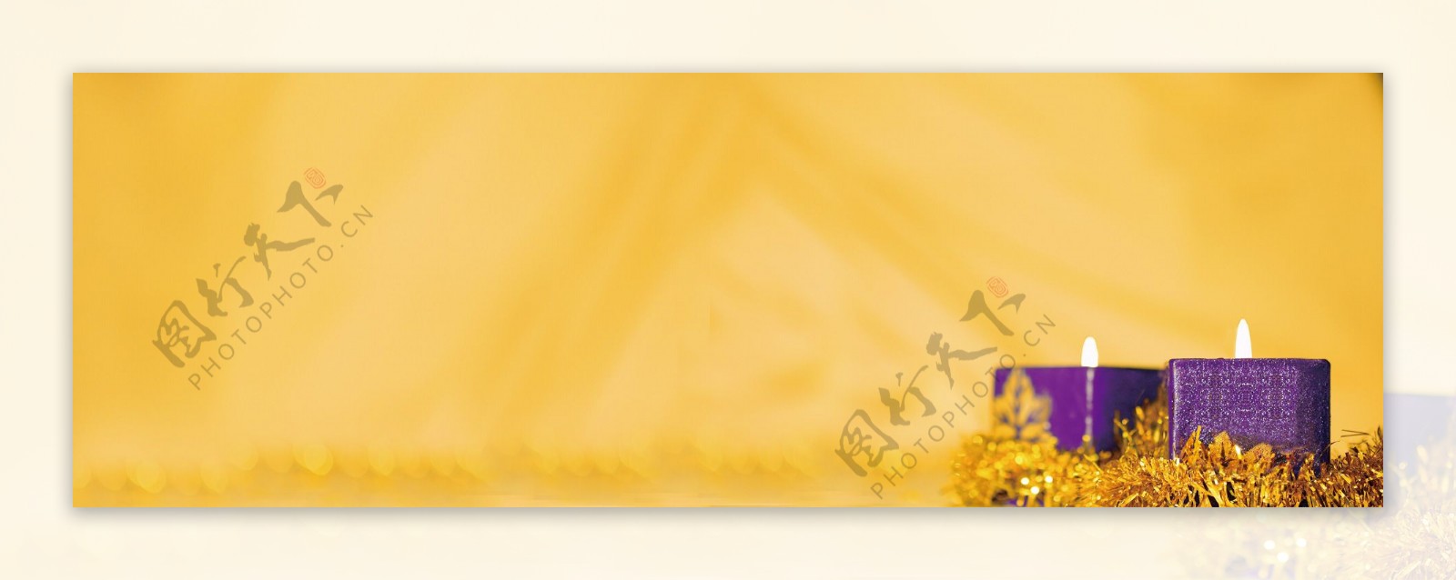 教师节蜡烛黄色背景banner