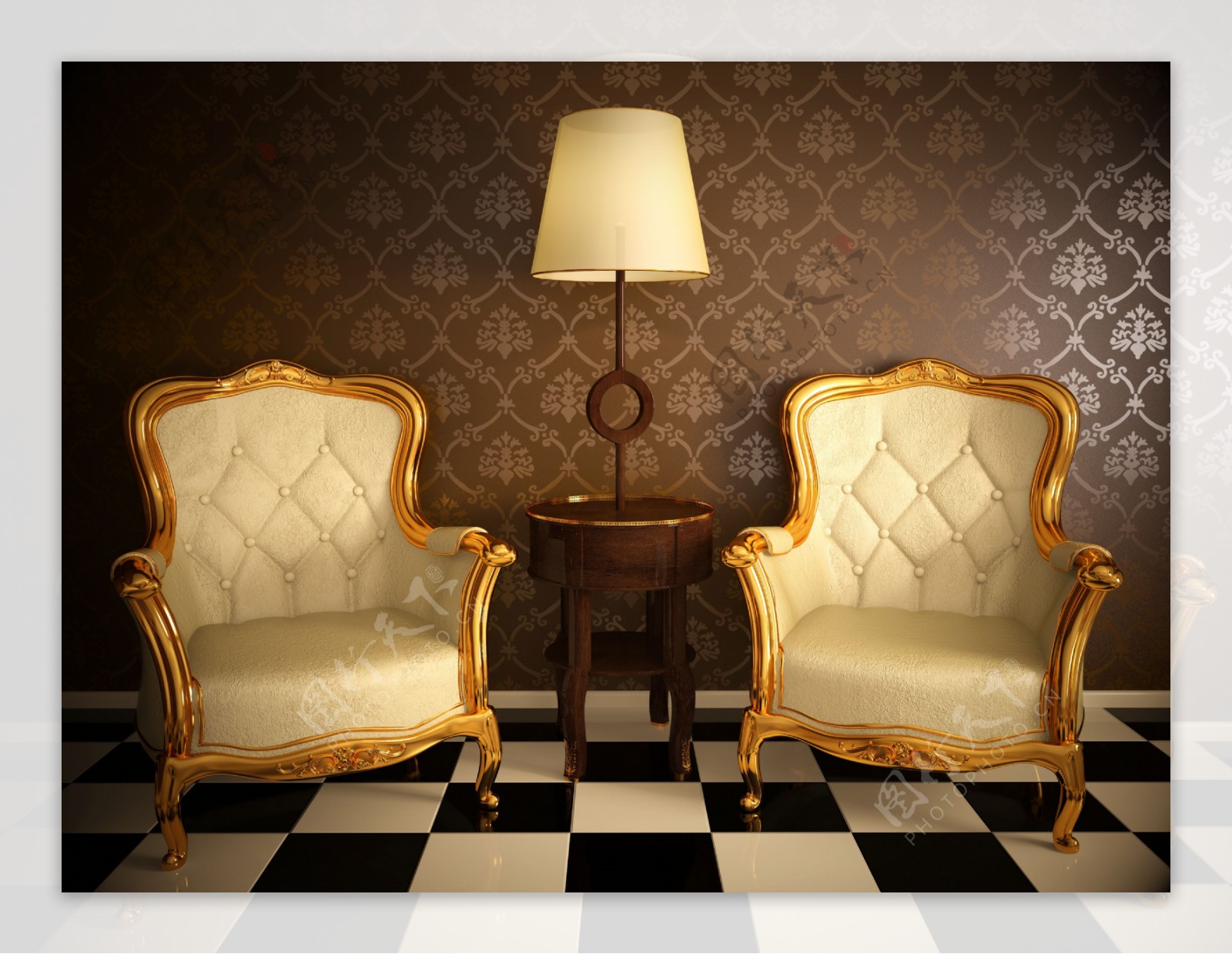 复古欧式高档沙发图片