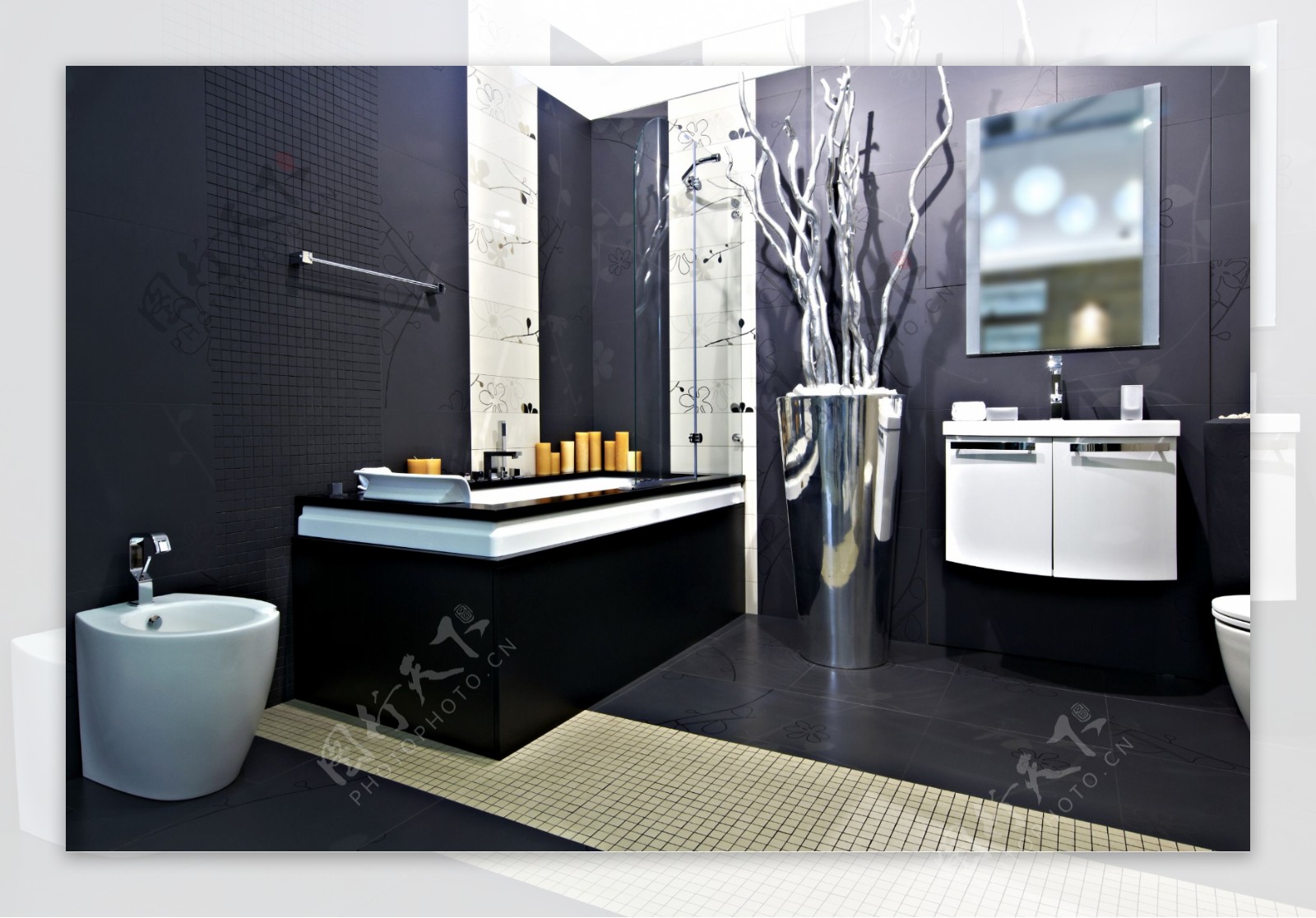 现代浴室装修效果图片