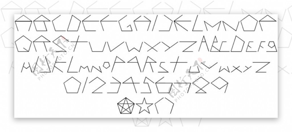 pentagron字体
