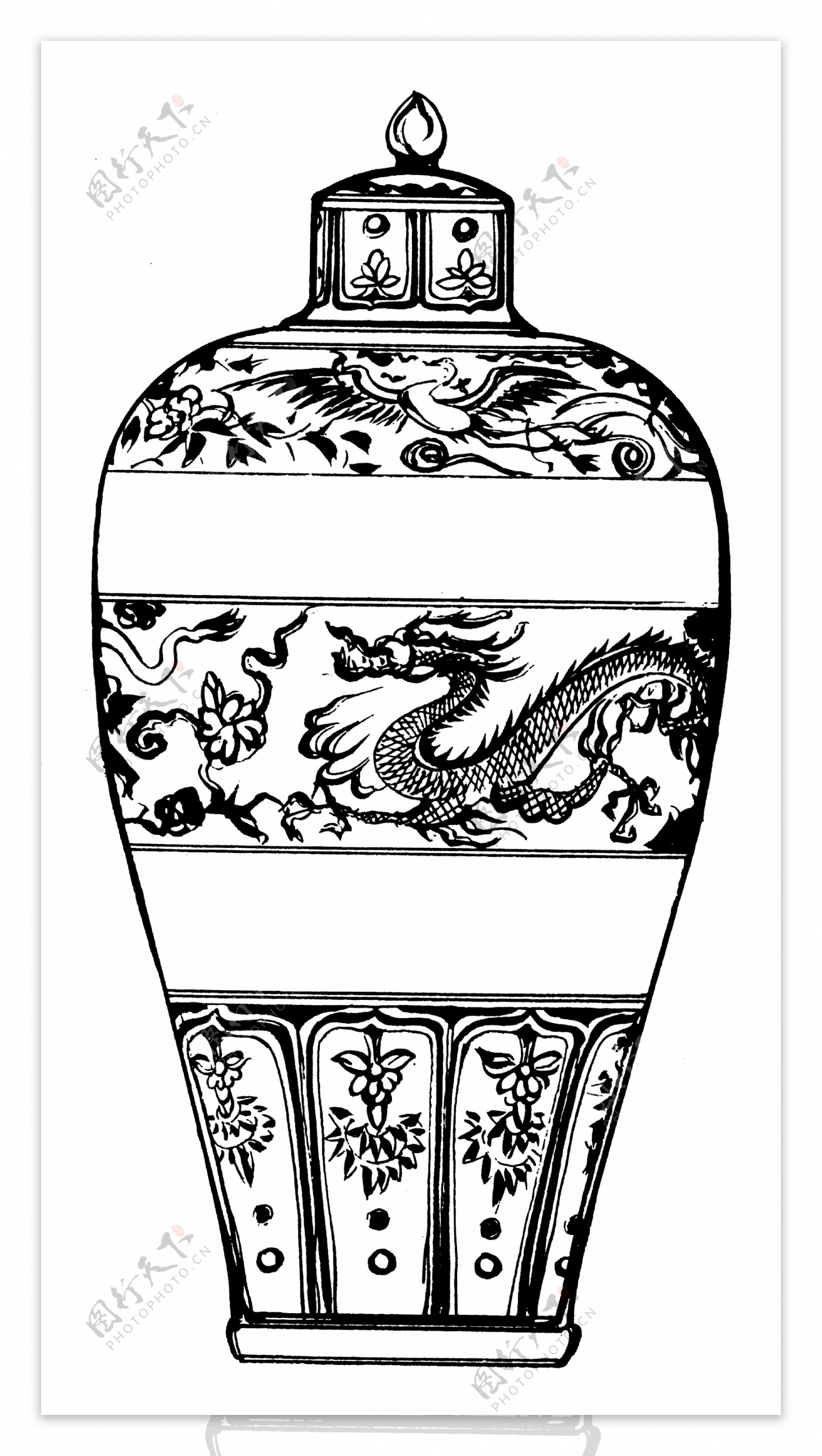 器物图案元明时代图案中国传统图案285