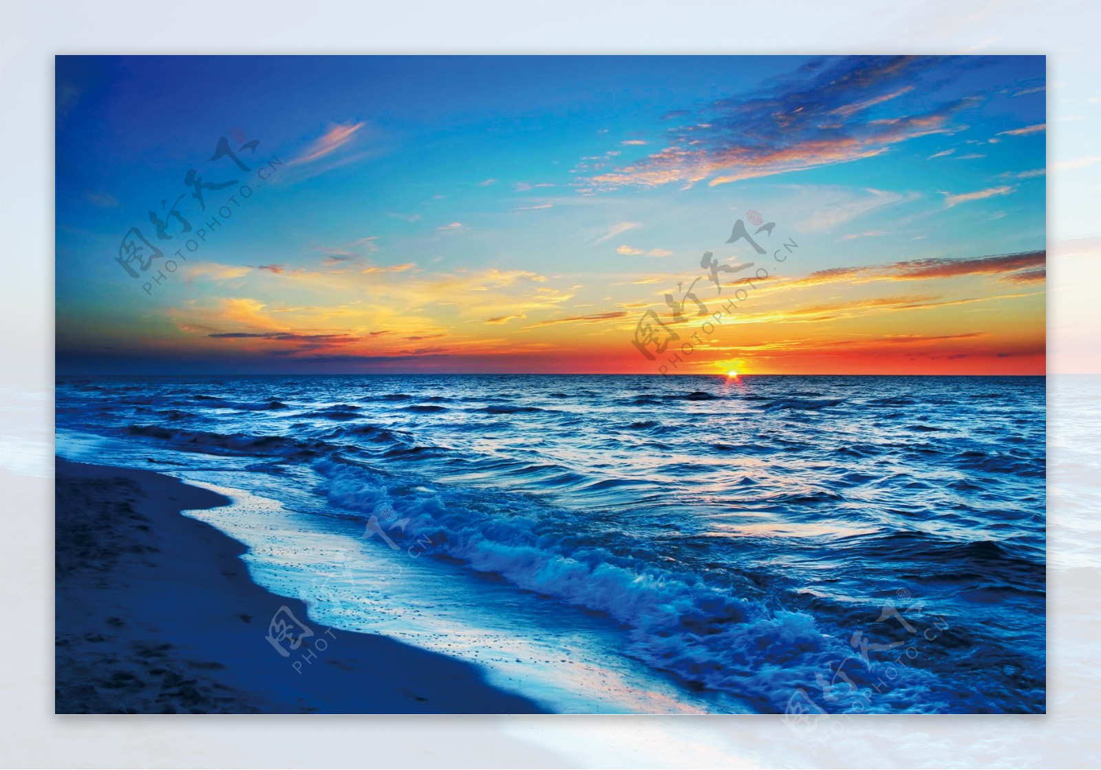 海边日落风景图片
