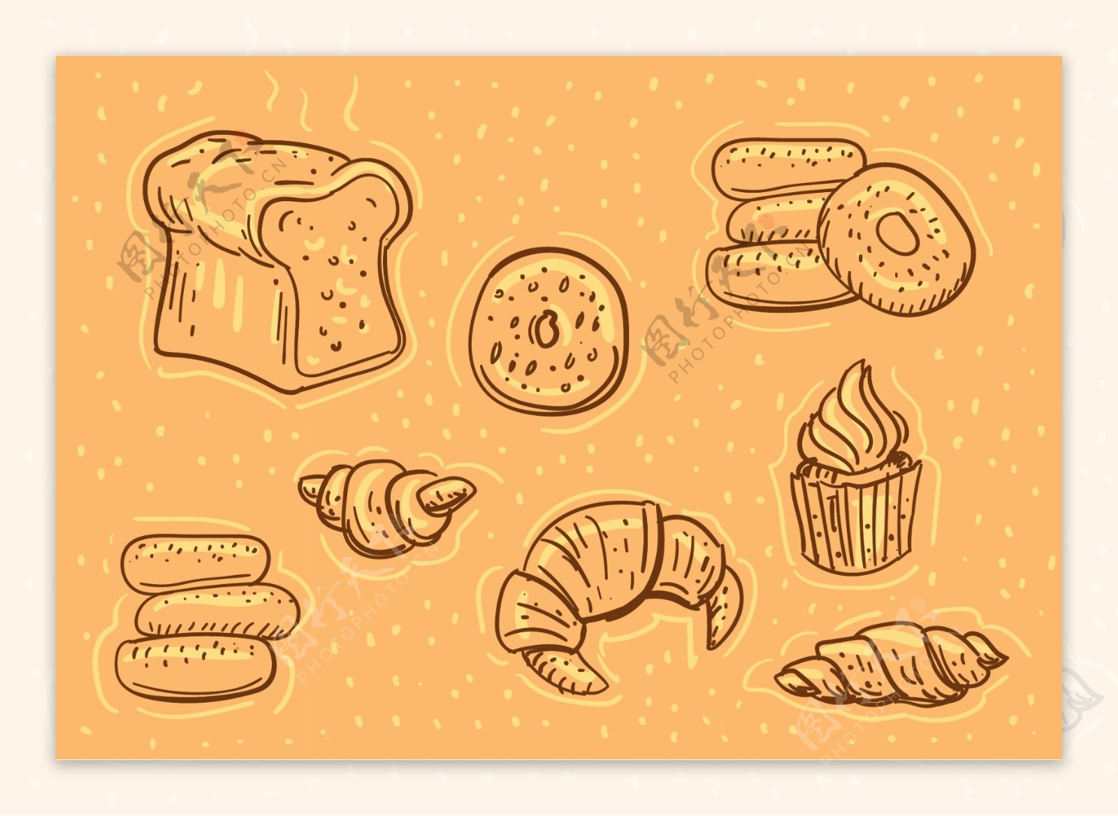 面包店的插图