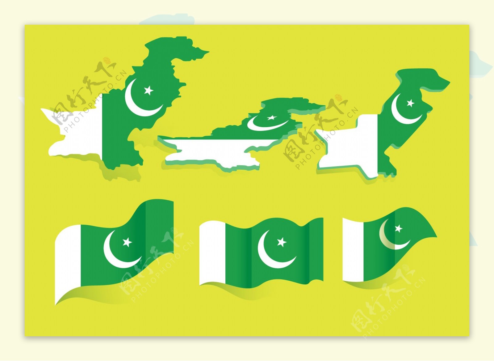 巴基斯坦国旗矢量
