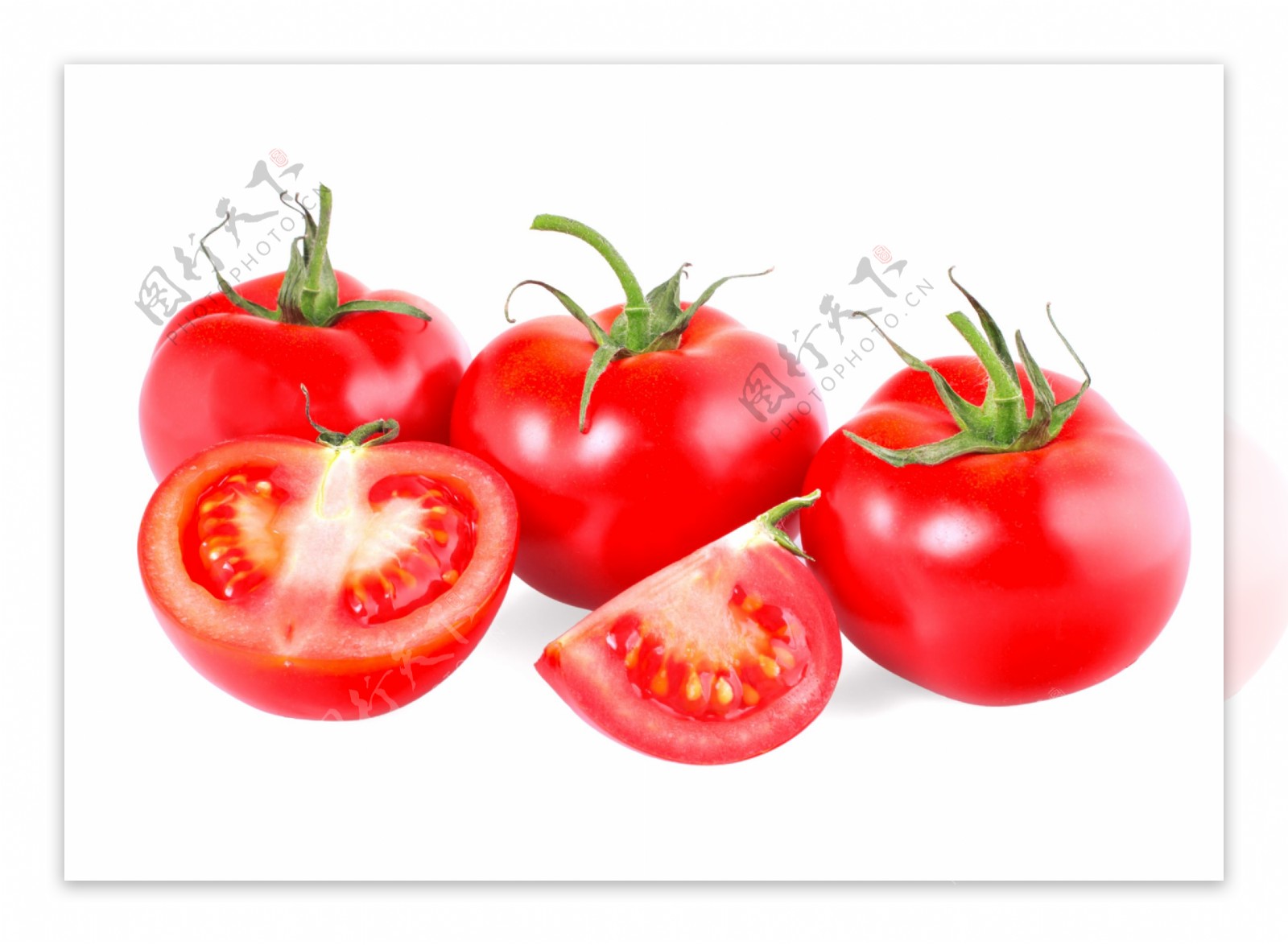 红红的西红柿摄影图片