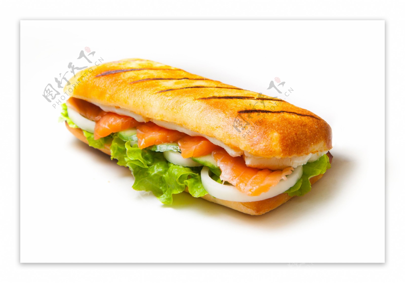 海鲜三明治图片