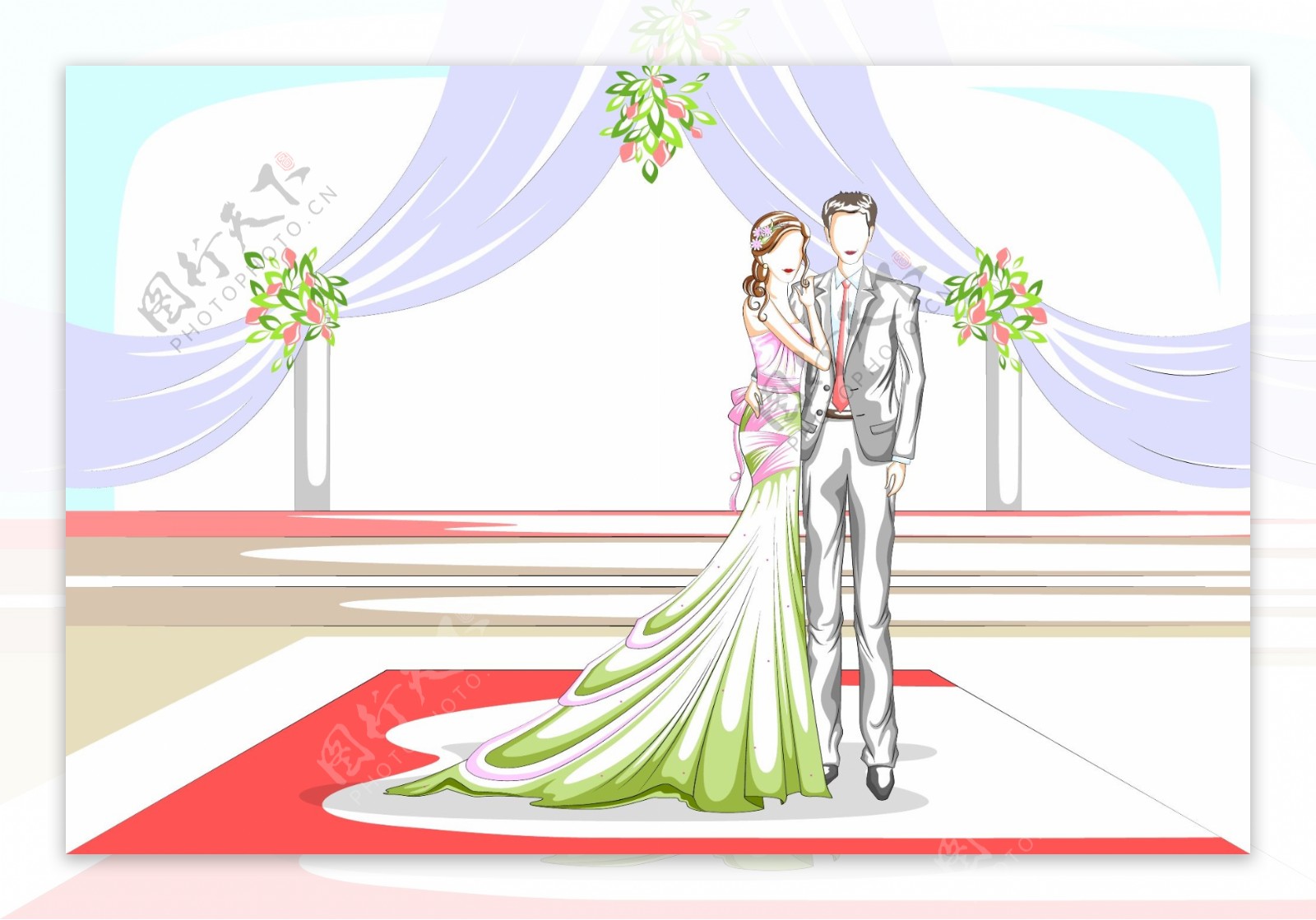 婚礼插画
