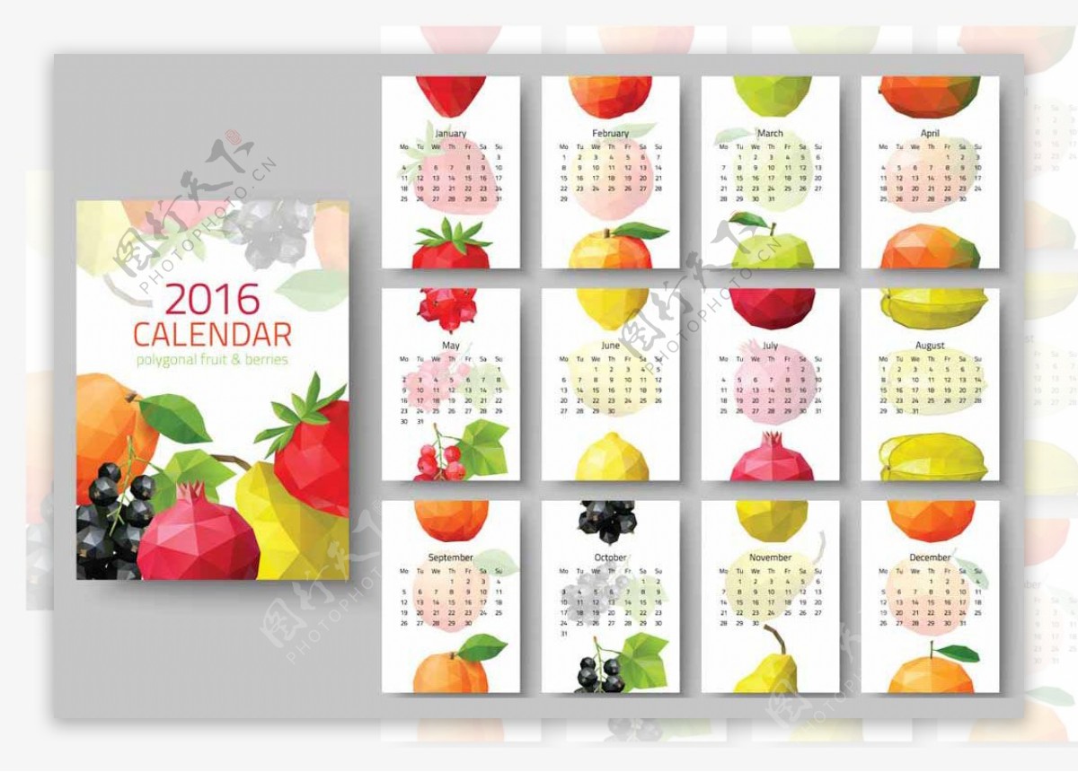创意水果日历