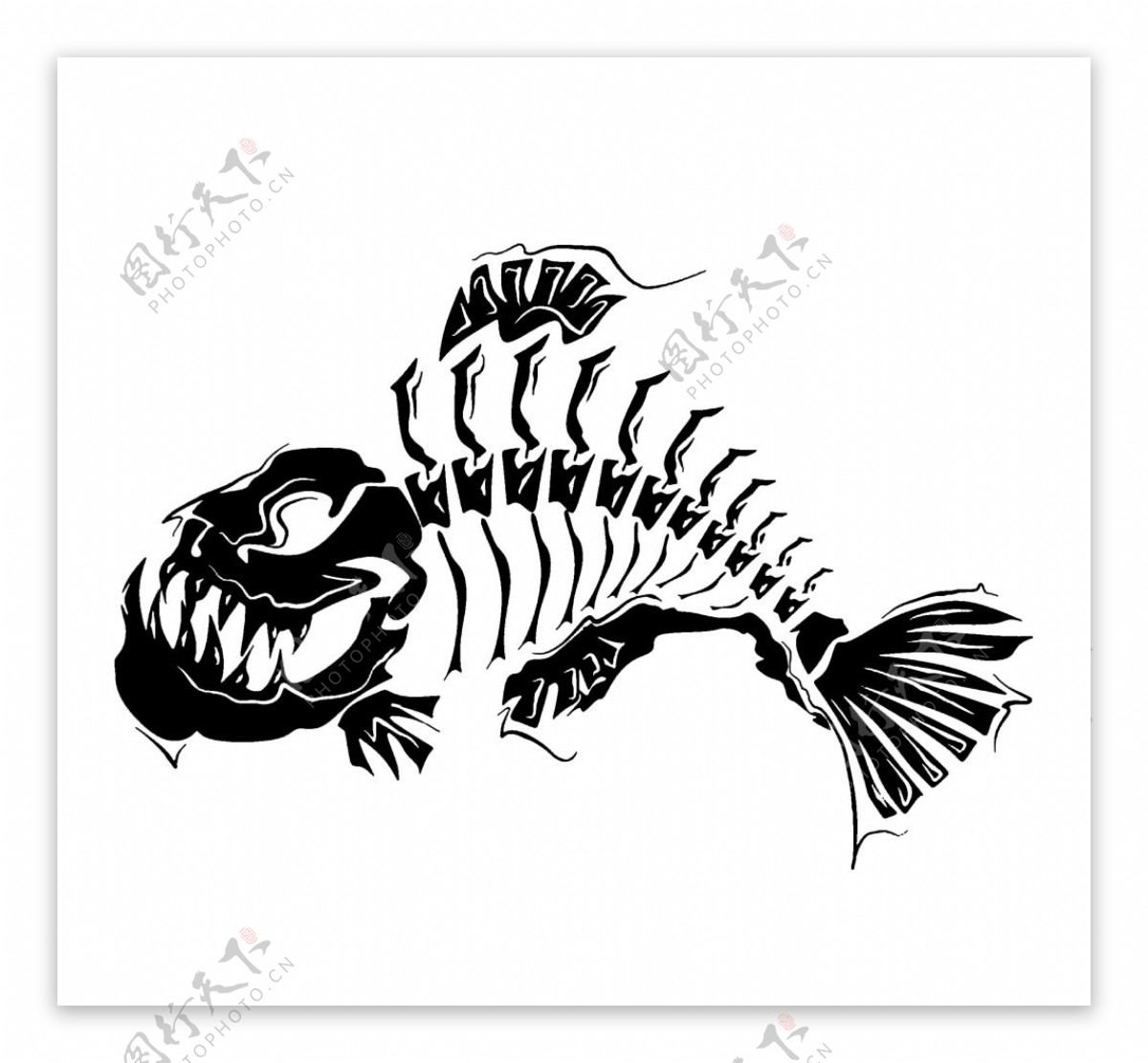 鱼骨纹身花刺 向量例证. 插画 包括有 比拉鱼, 敌意, 设计, 捕鱼, 查出, 例证, 平面, 图表 - 103180713