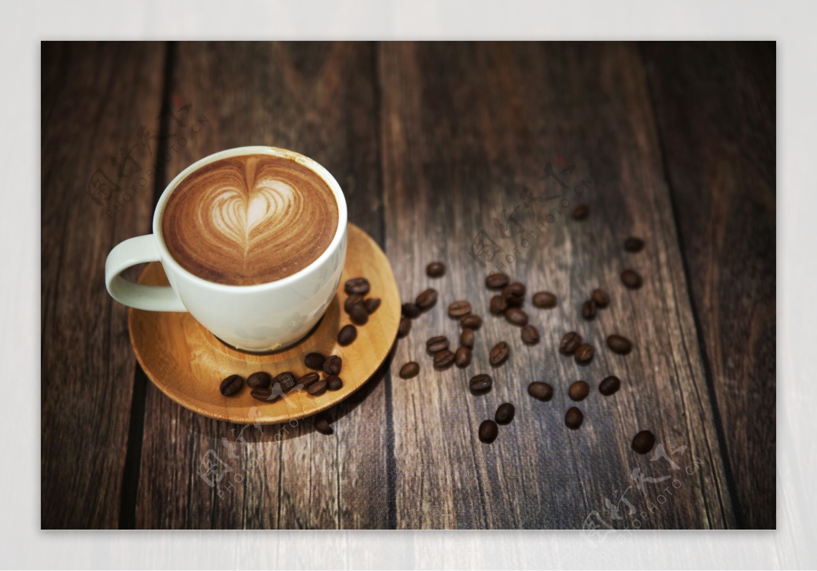 心形花式咖啡图片
