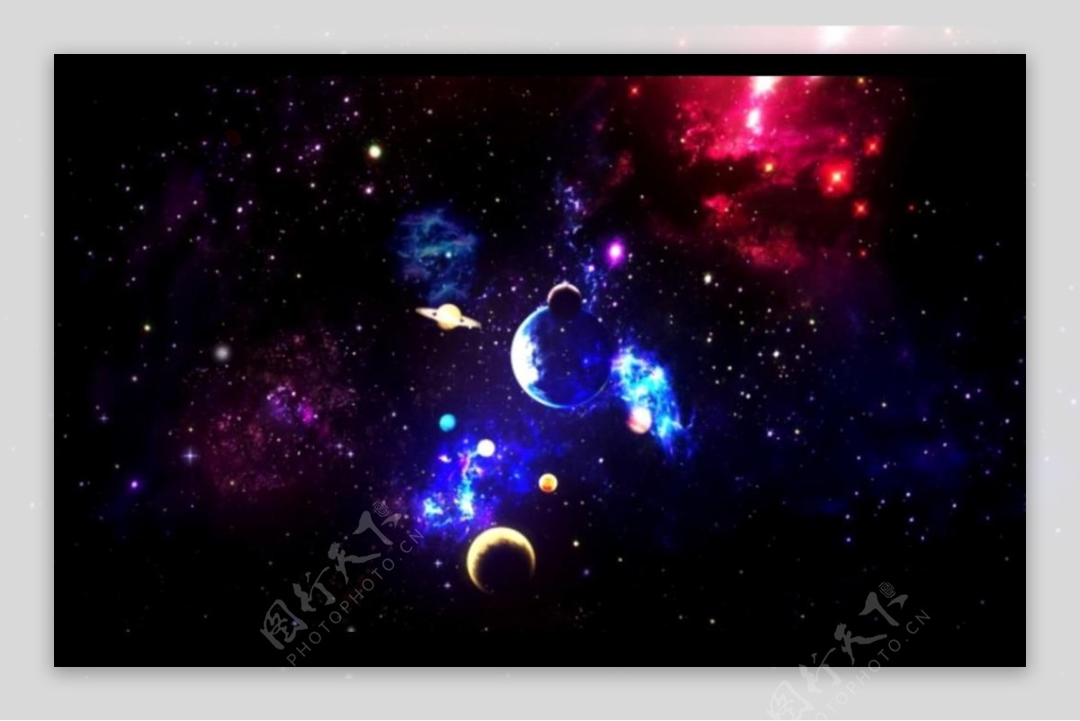 大气太空宇宙星球高清动态背景视频素材