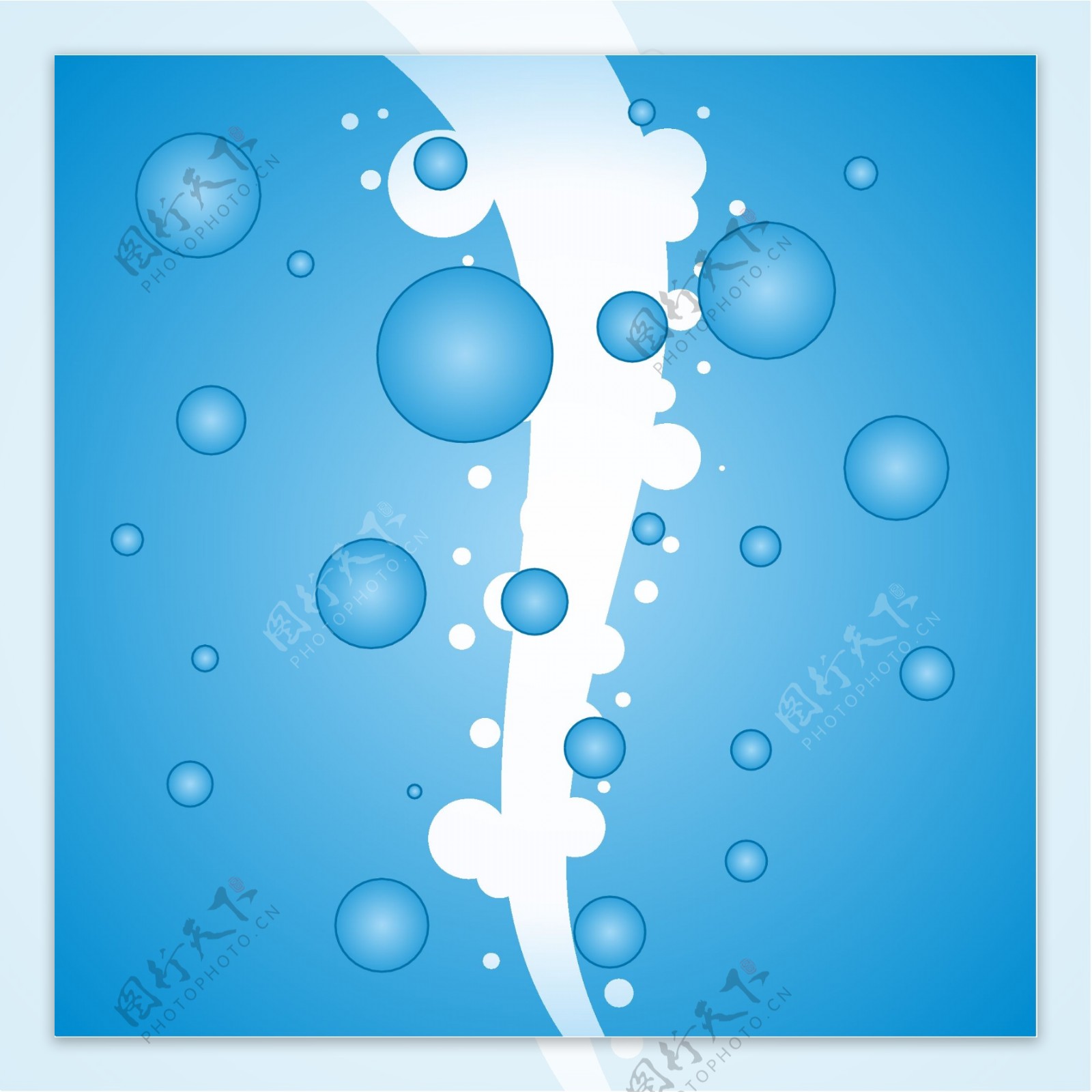 水滴在蓝色的背景图案背景海报图