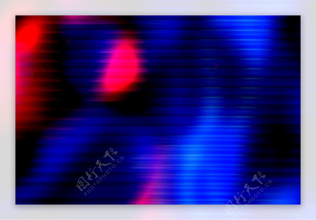 红蓝百叶窗特效下的动态视频素材