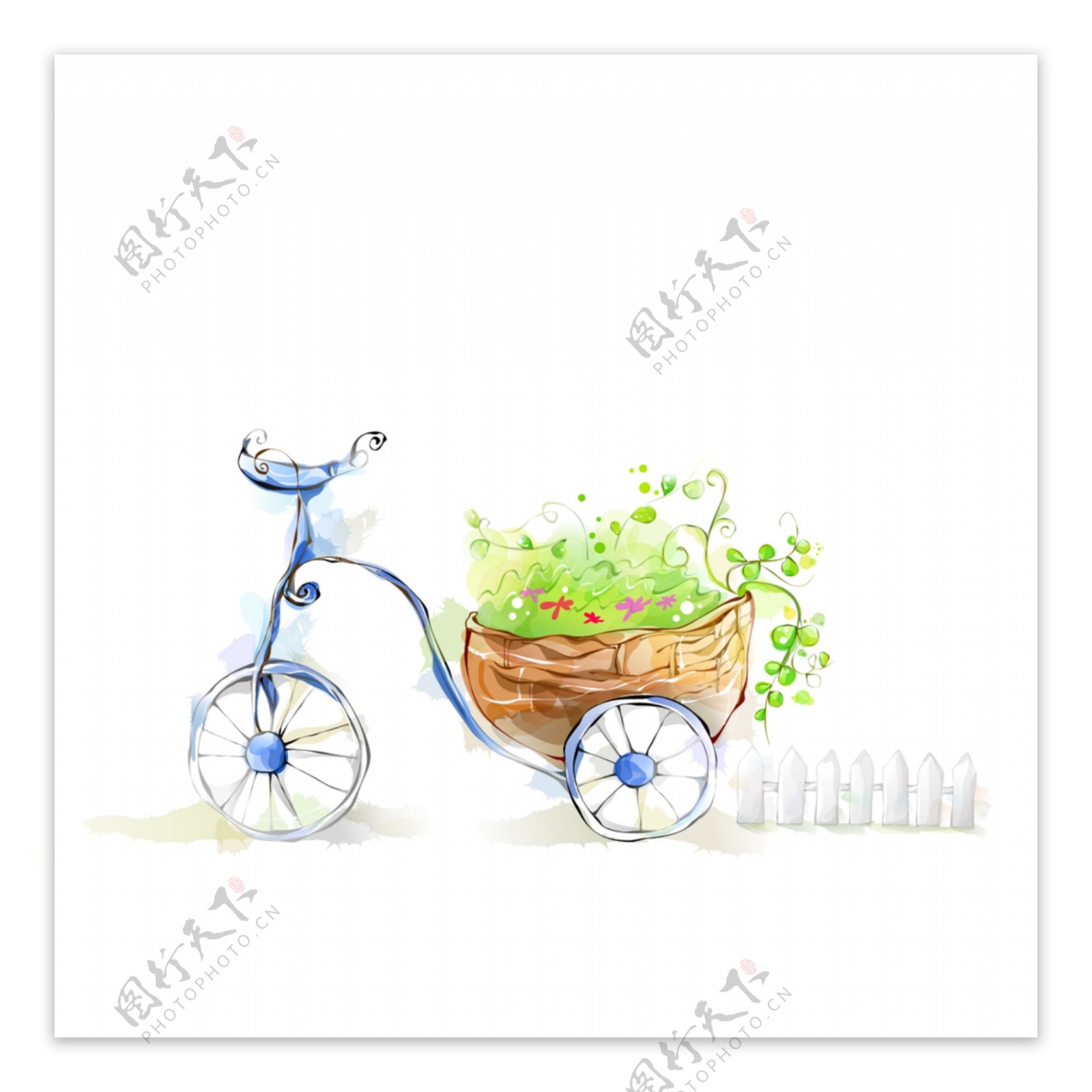 自行车花盆