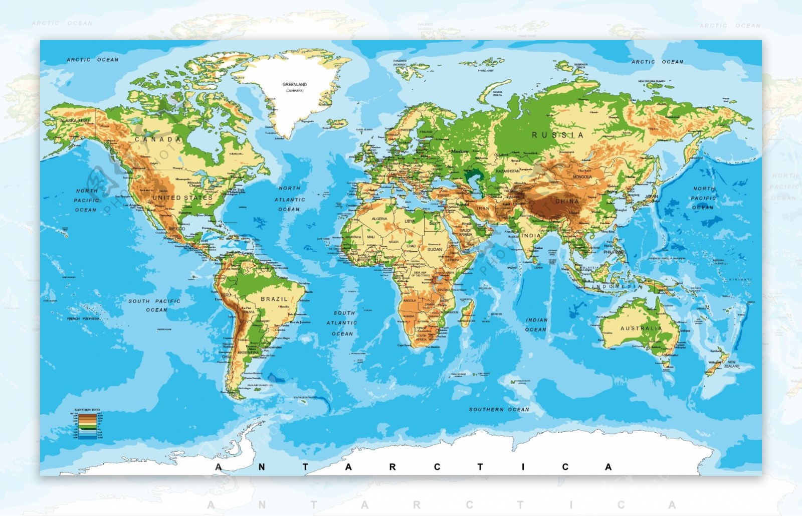 世界版图地理设计