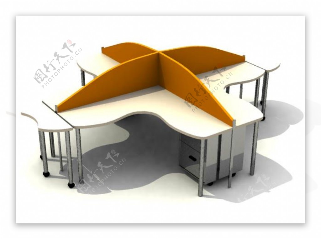 组成的家具家具桌子桌子模型