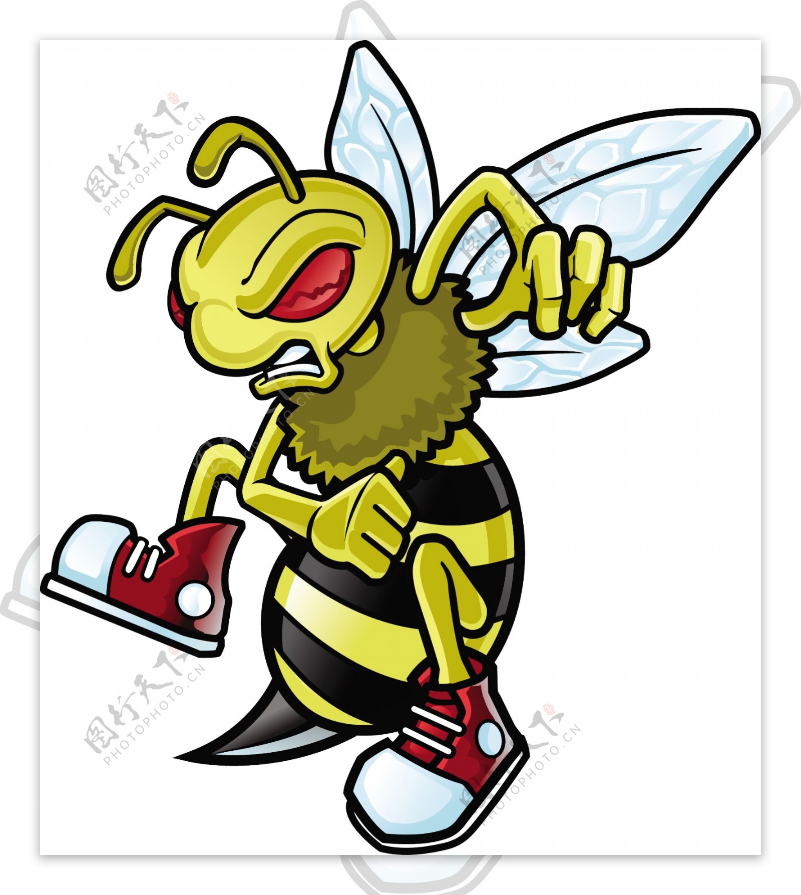 矢量卡通蜜蜂设计