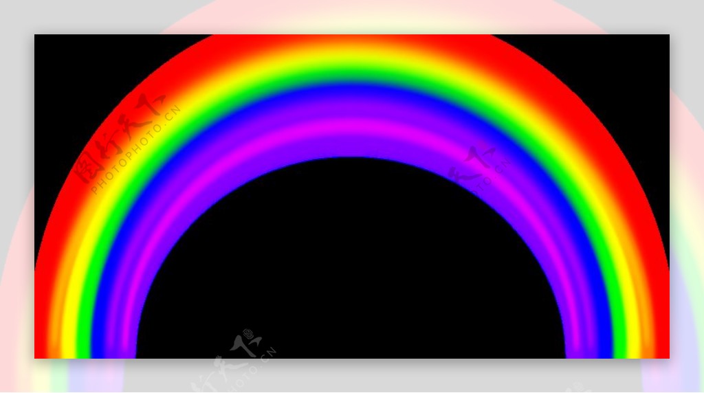 用模糊简单的彩虹