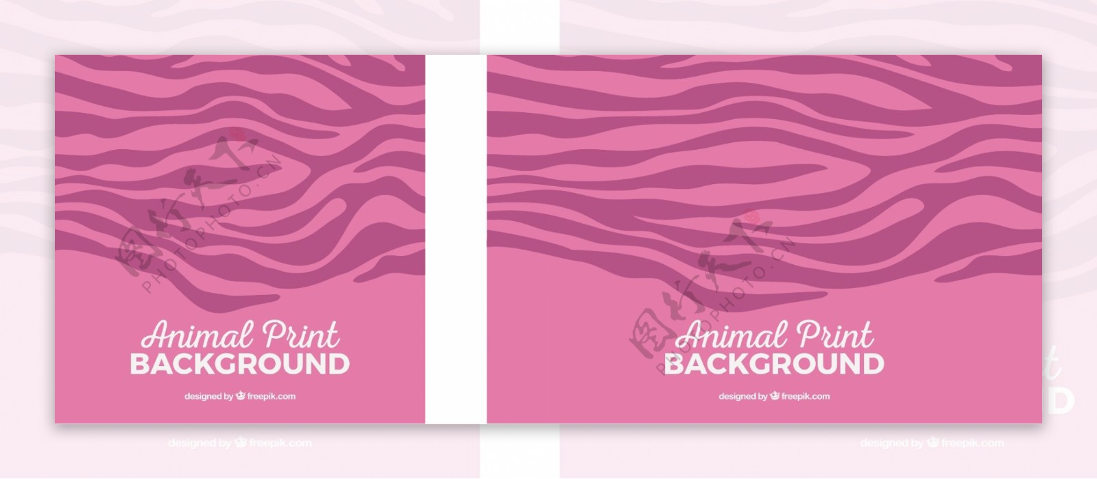 动物的粉红色背景