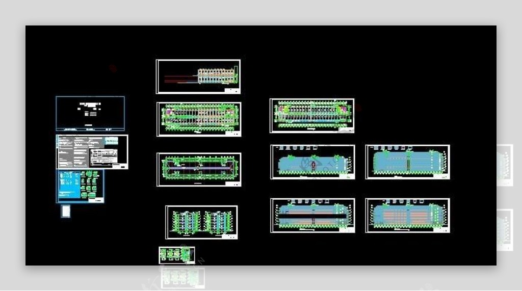 某六层学院公寓框架结构建筑施工设计图