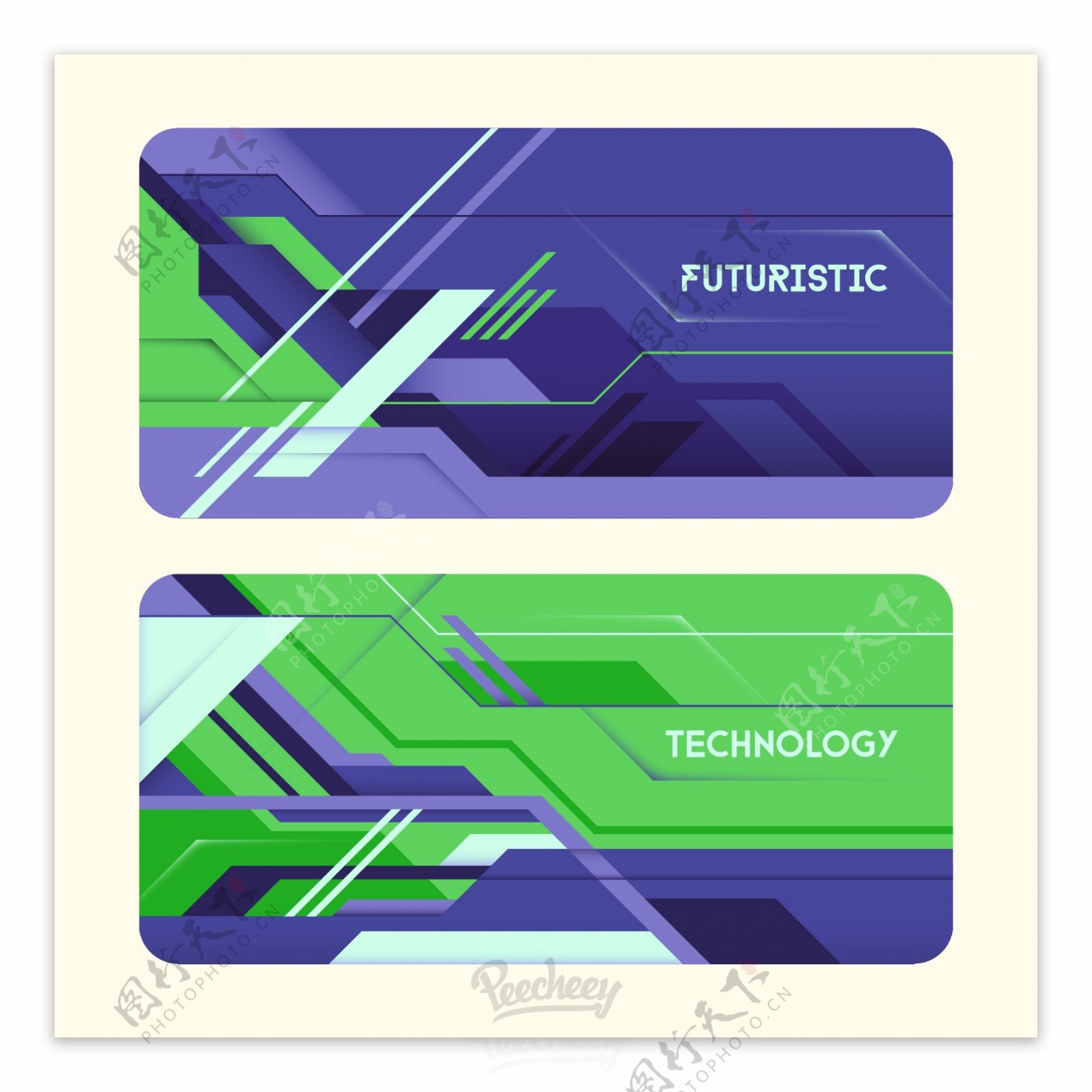 科技抽象背景卡片