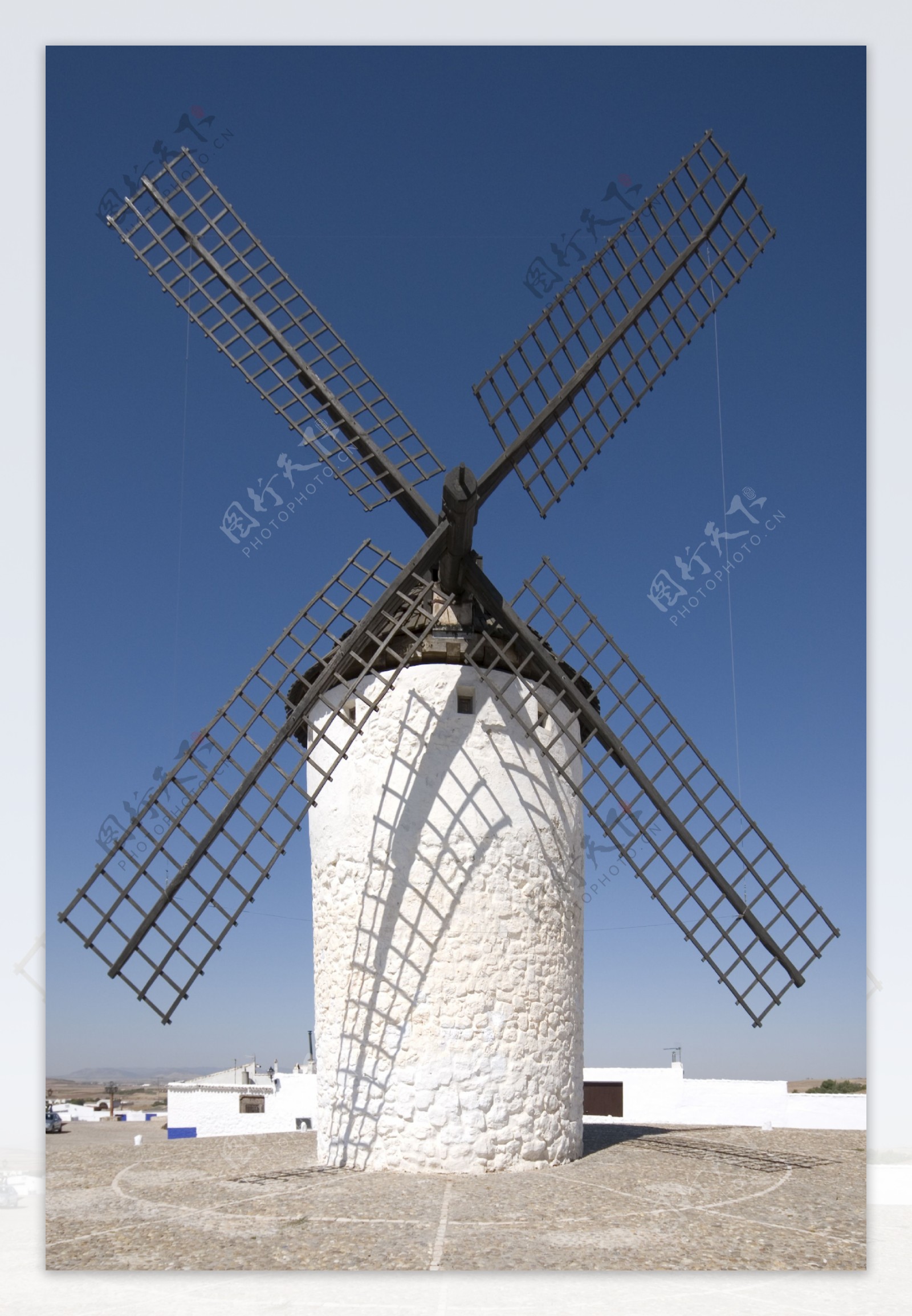 工业生产风车摄影素材图片
